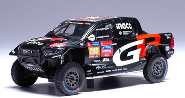 IXO MODELS 1/43 トヨタ GR DKR HILUX EVO T1U 2024年 ダカールラリー #209 G.de Viliers/D.Murphy 完成品ダイキャストミニカー RAM930