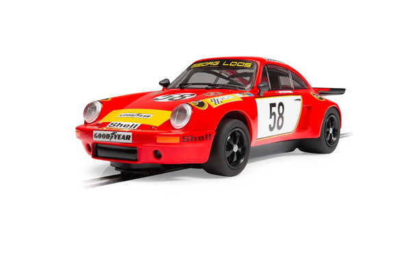 Scalextric 1/32 ポルシェ911 3.0 RSR Georg Loosレーシング 1975年 ル・マン24時間レース 優勝 #58 スロットカー C4594