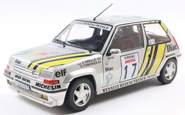 SOLIDO 1/18 ルノー 5 GT ターボ Mk.2 ツール・ド・コルス 1989 #17 完成品ダイキャストミニカー S1810005