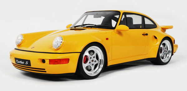 【貨物輸送無料】 GT SPIRIT 1/8 ポルシェ 911(964) ターボ S 1994 (黄色) 切り上げる品ミニカー GTS801701