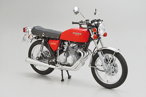 アオシマプラモデル完成品 ホンダCB400FOUR Honda CB400FOUR パラキートイエロー｜株式会社 青島文化教材社