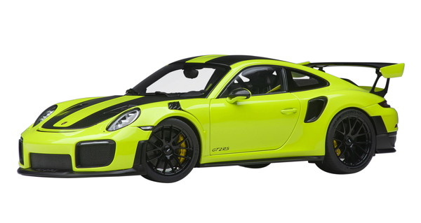 AUTOart 1/18 ポルシェ 911(991.2) GT2 RS ヴァイザッハ・パッケージ ライトグリーン/カーボンブラック 完成品ミニカー 78187｜トイスタジアム2号店