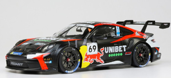 IXO MODELS 1/18 ポルシェ911 GT3 Cup 2024年 ゾルダーポルシェカップ ベネルクス #69 K.Rovanpera 為し終わる品ダイキャストミニカー 18RMC226 おもちゃ-ミニカー・トイカー