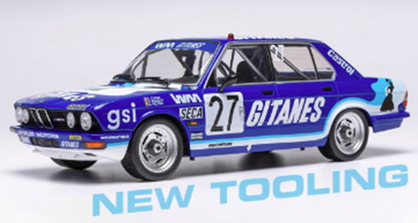 IXO MODELS 1/18 BMW 520i (E28) 1982年 スパ24第四次元スピード競技 #27 A.Cudini/H.Regout/A.Peltier 切り上げる品ダイキャストミニカー 18RMC183B