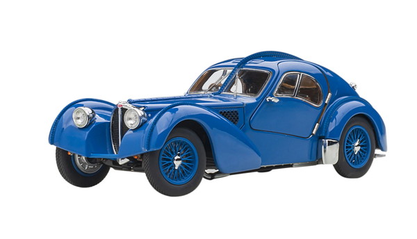 AUTOart 1/43 ブガッティ タイプ57SC アトランティック 1938 ブルー/ワイヤースポークホイール 完成品ミニカー 50947｜トイスタジアム2号店 16,775円