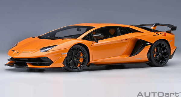 【貨物輸送無料】 AUTOart 1/18 ランボルギーニ アヴェンタドール SVJ パール・オレンジ色 成し遂げる品ミニカー 79218