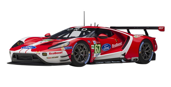【送料無料】　AUTOart 1/18 フォード GT 2019 #67 ル・マン24時間レース LMGTE Proクラス(レッド/ホワイト) 完成品ミニカー 81911