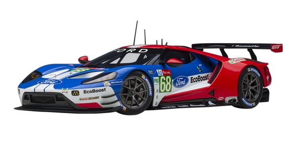 【送料無料】　AUTOart 1/18 フォード GT 2019 #68 ル・マン24時間レース LMGTE Proクラス(ブルー/ホワイト/レッド) 完成品ミニカー 81912