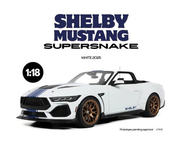 GT SPIRIT 1/18 シェルビー マスタング スーパースネーク 2025 (ホワイト) 完成品ミニカー GTS572