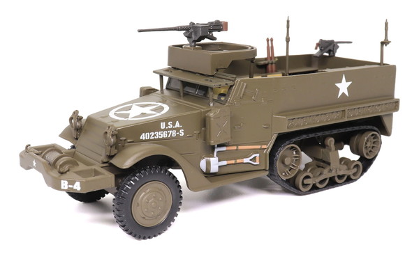 Militaria 1/43 Personnel Carriersシリーズ M3 ハーフトラック M2HB 重機関銃 アメリカ軍 完成品ダイキャストミニカー MPC24210