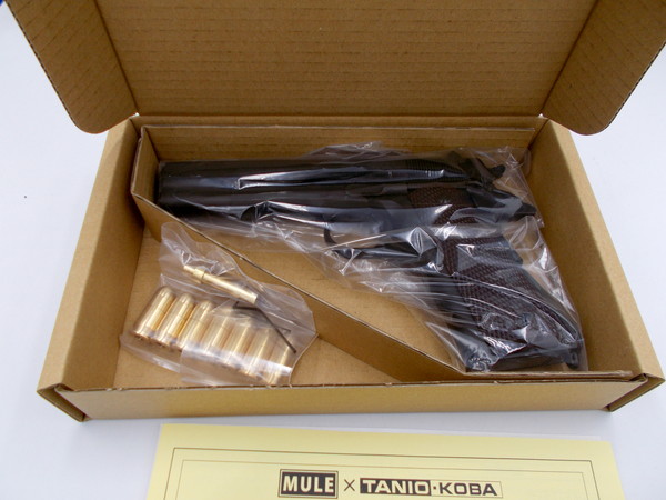 【送料無料】　MULE×TANIO KOBA GM-7.5 M1911A1 ミリタリーブラック トリプルキャップカートモデル モデルガン 完成品