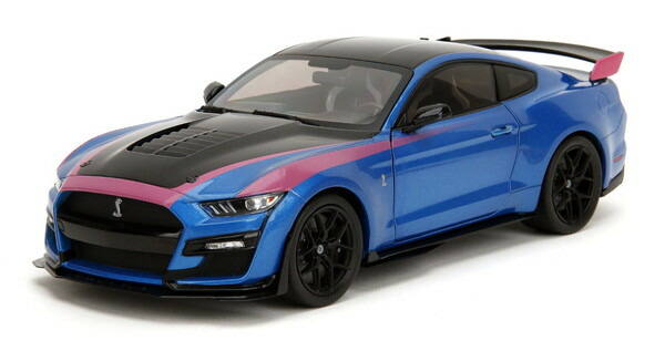 JADA TOYS 1/18 PINK SLIPSつづき物 2020 ジェラルド・r・フォード マスタング シェルビー GT500 青色 為し終わる品ダイキャストミニカー JADA35723 乗り物のおもちゃ-ミニカー・トイカー