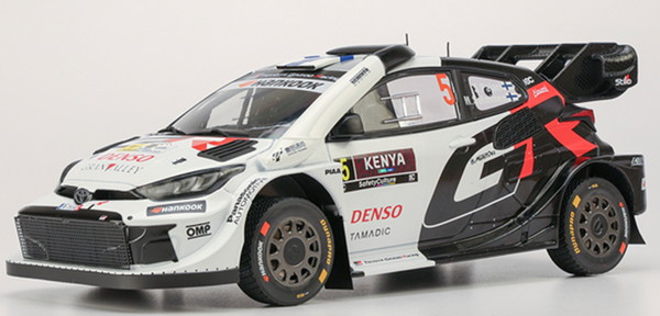 4月以降発売予定 IXO MODELS 1/18 トヨタ GR ヤリス ラリー1 2025年 ラリーケニア #5 S.Pajari/M.Salminen 完成品ダイキャストミニカー 18RMC246