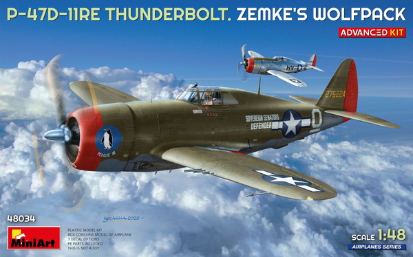 【4月発売予定】　ミニアート 1/48 WW.II P-47D-11REサンダーボルト レザーバック\