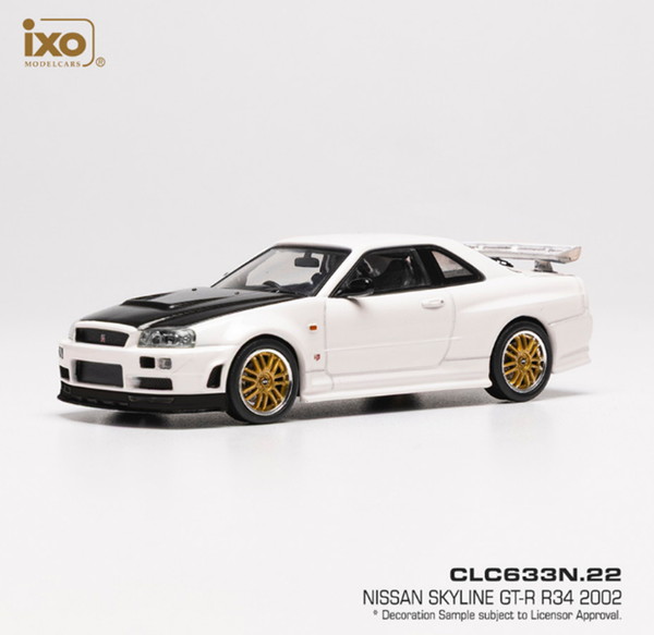 4月以降発売予定 IXO MODELS 1/43 ニッサン スカイライン GT-R R34 2002 完成品ダイキャストミニカー CLC633N
