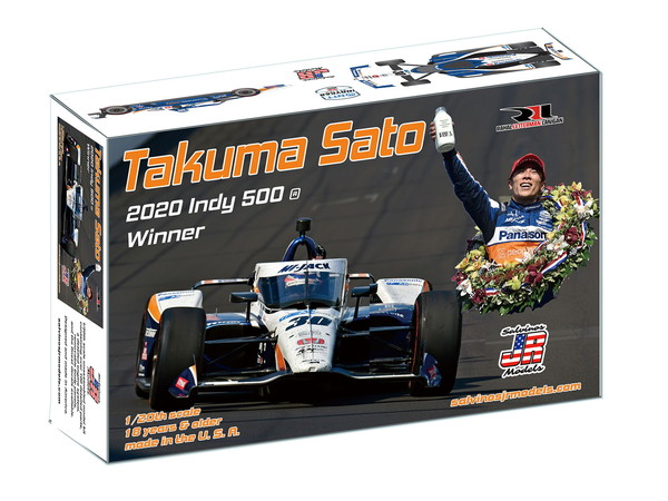 【7月発売予定を組む】 サルビノスJRモデルズ 1/20 レイホール・レターマン・ラニガンレーシング 佐藤陶冶 2020 インディ500 ウィナー プラモデル IRL2020TSI