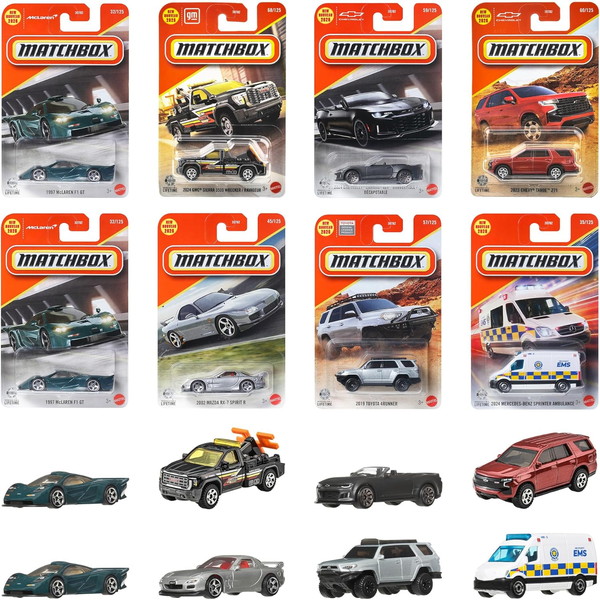 【6月27日発売申し合わせ】 摺り付け木ボックス席(MATCHBOX) 第一義的鉄道車両 アソート 24台仕かける 30782-987G その他-おもちゃ