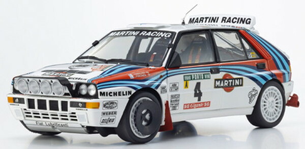 【6月発売予定を組む】 【貨物輸送無料】 京商事あたらしい 1/18 ランチア 三角州 HF インテグラーレ エヴォルツィオーネ ポルトガル共和国ラリー 1992 #4 研ぎ澄ます品ダイキャストミニカー KS08348K