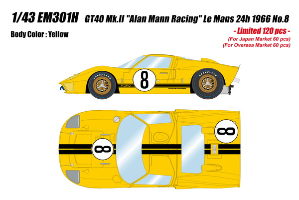 【8月発売予定】　【送料無料】　EIDOLON 1/43 GT40 Mk.2 \