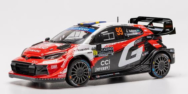 8月以降発売予定 IXO MODELS 1/18 トヨタ GR ヤリス ラリー1 2026年 ラリーモンテカルロ 優勝 #99 O.Solberg/E.Edmondson 完成品ダイキャストミニカー 18RMC269A｜トイスタジアム2号店