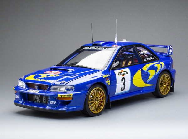 【8月発売予定を組む】 SUNSTAR 1/18 スバル インプレッサ S5 WRC 1998年 ラリーサンレモ 3位 #3 C.McRae/N.Grist 切り上げる品ダイキャストミニカー 5783