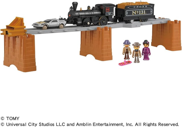 3月21日頃再入荷予定　プラレール バック・トゥ・ザ・フューチャーPART3 蒸気機関車131号＆タイムマシン画像