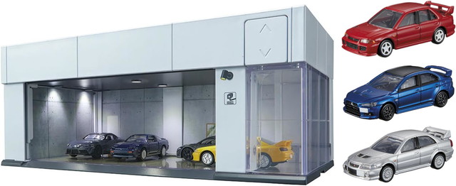 楽天市場】トミカプレミアム tomica GARAGE SILVER WHITE Standard