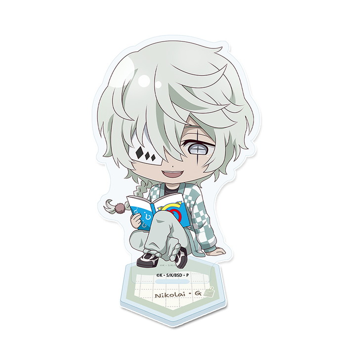 4月下旬発売予定　文豪ストレイドッグス ぷちちょこアクリルスタンド [ニコライ・G] 読書ver.画像