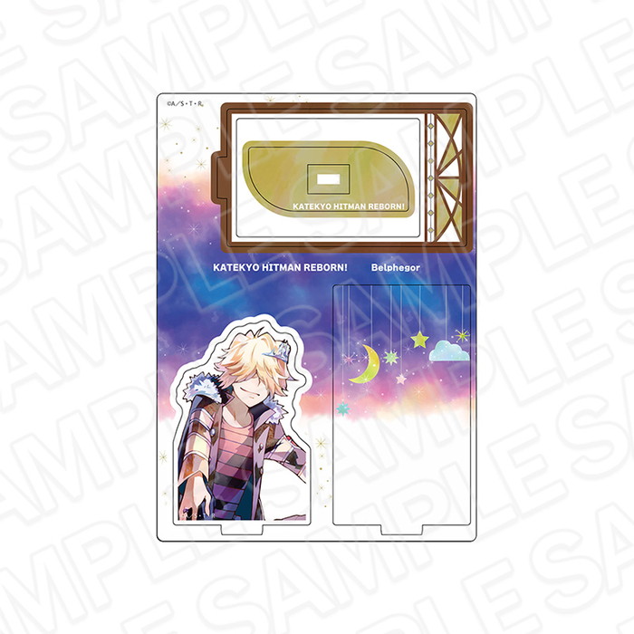 12月下旬発売予定　家庭教師ヒットマンREBORN！ レイヤーアクリルスタンド PALE TONE series ベルフェゴール night ver.画像