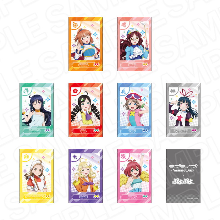 8月発売予定　ラブライブ！サンシャイン！！×ぷよぷよ インスタントフォト風カード コンプリートセット 全9種画像