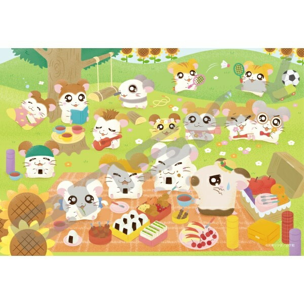 6月発売予定　ジグソーパズル 300ピース とっとこハム太郎 みんなでピクニックなのだ 300-3083画像