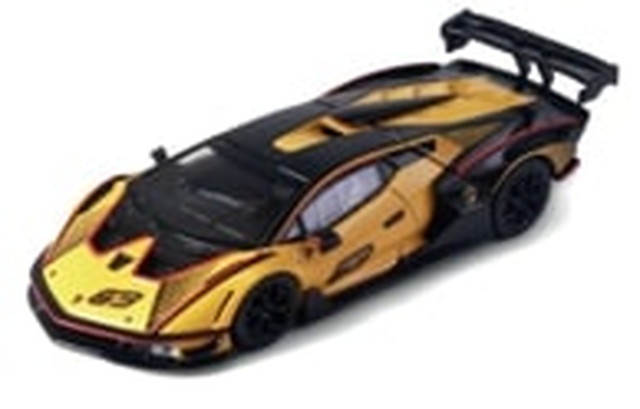 HUNG HING TOYS 1/64 ランボルギーニ エッセンサ SCV12 イエロー 完成品ダイキャストミニカー HS00403