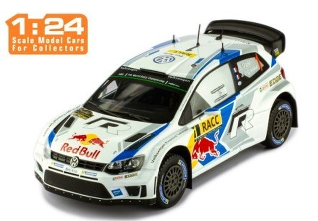 IXO MODELS 1/24 VW ポロ R WRC 2014年カタルーニャラリー優勝 #1 S.Ogier/J.Ingrassia 完成品ダイキャストミニカー 24RAL018A