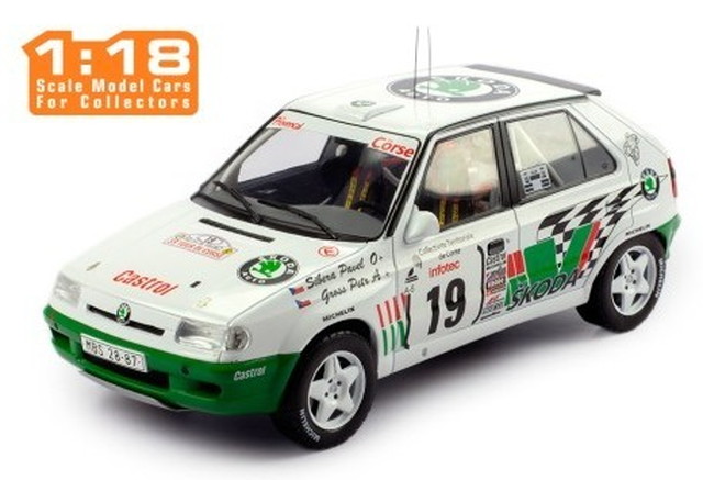 IXO MODELS 1/18 シュコダ フェリシア キットカー 1995年ツール・ド・コルス #19 P.Sibera/P.Gross 完成品ダイキャストミニカー 18RMC149B｜トイスタジアム2号店