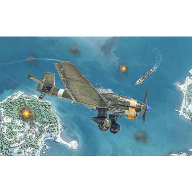 イタレリ 1/48 WW.II イタリア空軍 Ju87 B-2/R2 \