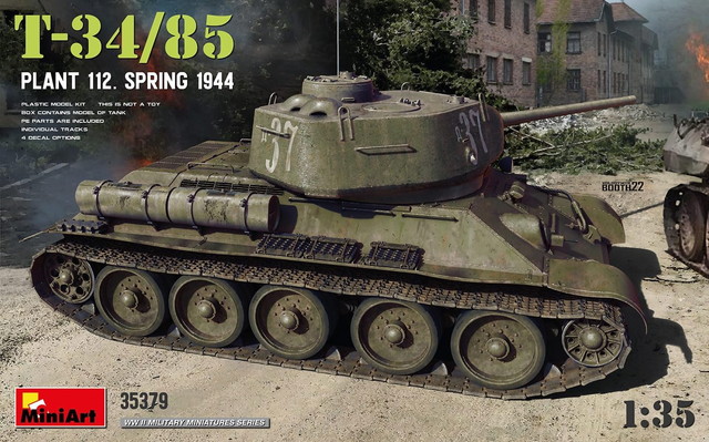 ミニアート 1/35 WW.II ソビエト軍 T-34/85 第112工場 1944年春 プラモデル MA35379