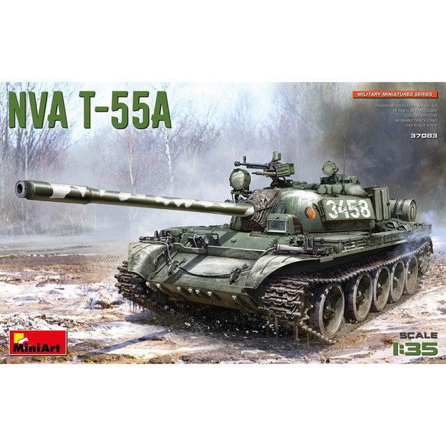 ミニアート 1/35 北ベトナム軍 T-55 A プラモデル IT6078 MA37083