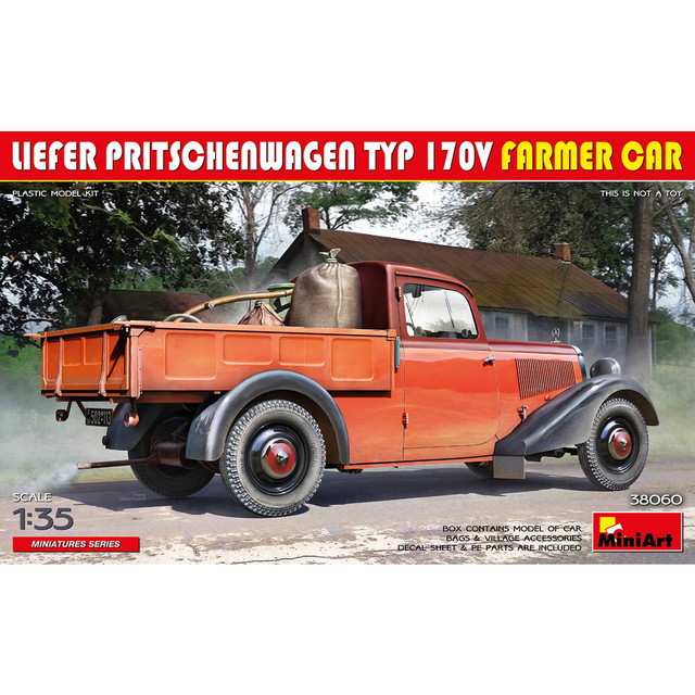 ミニアート 1/35 1940-50年代 TYPE 170V 配送用プラットフォームトラック プラモデル MA38060