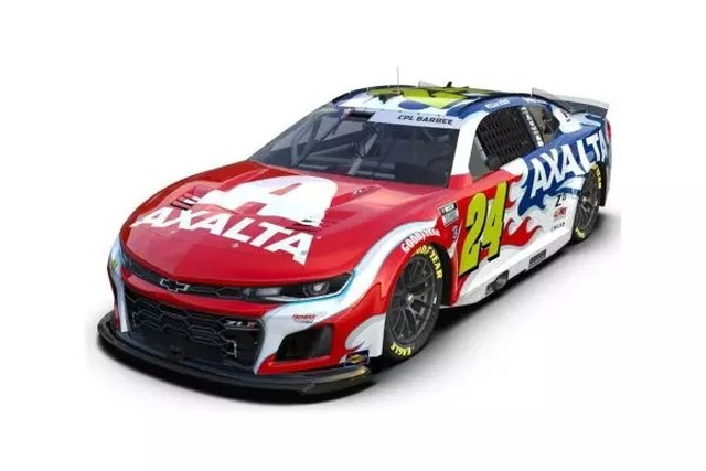 Lionel Racing 1/64 AXALTA PATRIOTIC 2025 シボレー カマロ ウィリアム・バイロン #24 シャーロット Coca-Cola 600 完成品ダイキャストミニカー LR330046画像