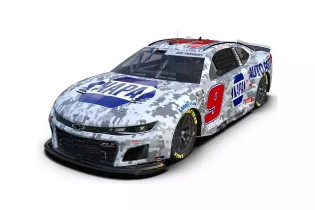 Lionel Racing 1/64 NAPA SALUTES 2025 シボレー カマロ チェイス・エリオット #9 シャーロット デジタル-カモ 完成品ダイキャストミニカー LR331777画像