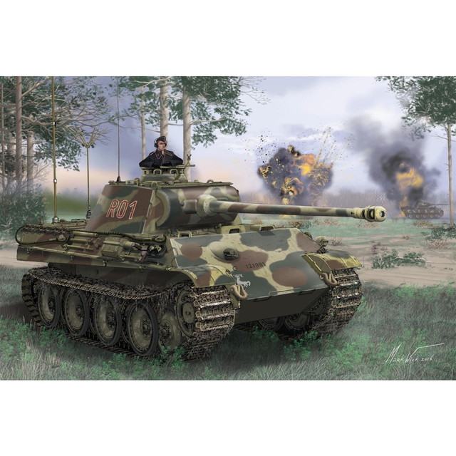 ドラゴン 1/35 WW.II ドイツ軍 パンター指揮戦車G型 マジックトラック/アルミ砲身/暗視装置/3Dプリント製マズルブレーキ＆筒型雑具ケース付属 豪華セット プラモデル DR6841SP