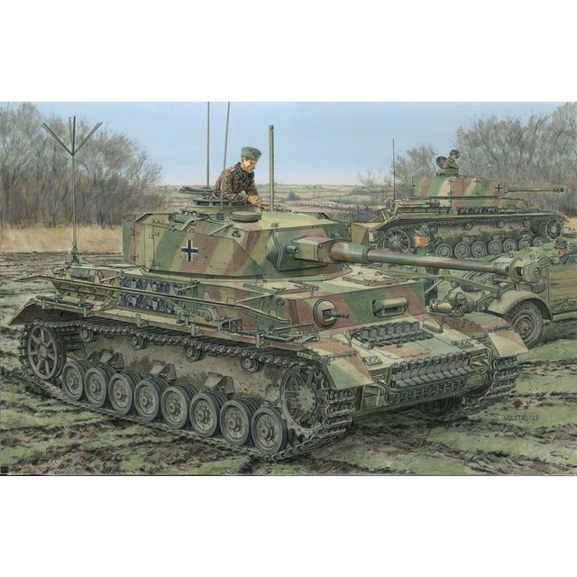 ドラゴン 1/35 WW.II ドイツ軍 IV号観測戦車 J型／IV号戦車 J型 中期生産型 (2in1) マジックトラック/アルミ砲身付属 プレミアムエディション プラモデル DR6852