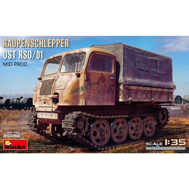 ミニアート 1/35 WW.II ドイツ軍 クローラートラクター RSO/01 中期生産型(日本語対訳補足説明書付属) プラモデル MA35480J