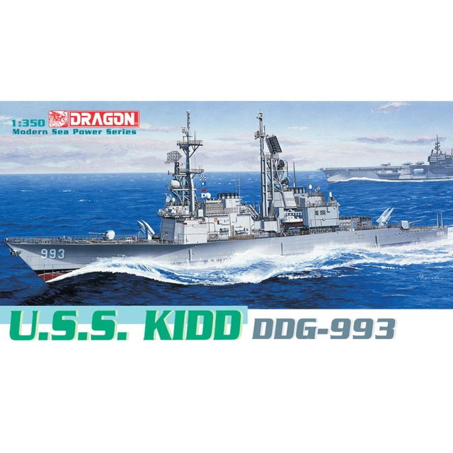 ドラゴン 1/350 アメリカ海軍 ミサイル駆逐艦 U.S.S. キッド DDG-993 プラモデル DR1014