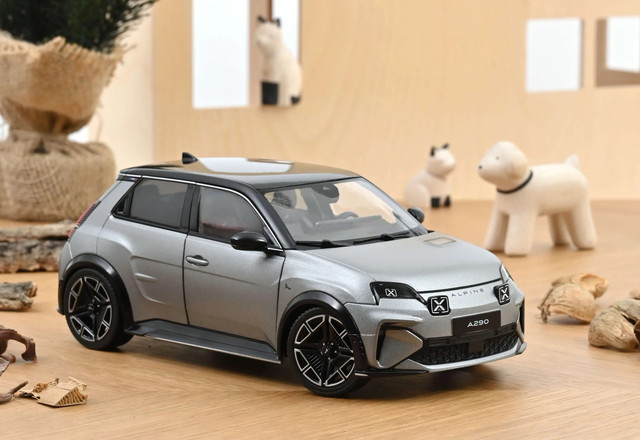 NOREV 1/18 アルピーヌ A290 GT 2025 マットトルネードグレー/黒いこと 遣っ付ける品ダイキャストミニカー 185451
