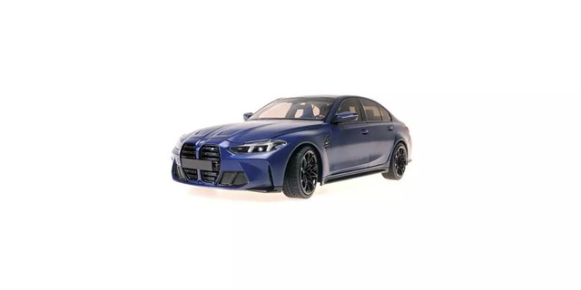【貨物輸送無料】 MINICHAMPS 1/18 BMW M3 2024 マットブルーメタリック 切り上げる品ミニカー 110020220