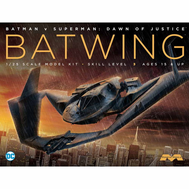 メビウスひな形 1/25 バットマンvsスーパーマン・ジャスティスの生まれ落ちる 野球バット舞台の袖 プラモデル MOE969