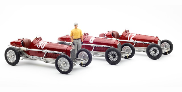 【貨物輸送無料】 CMC 1/18 アルファロメオ P3 ヌヴォラーリ ウィナーセット #12 #30 #8 研ぎ澄ます品ダイキャストミニカー M229