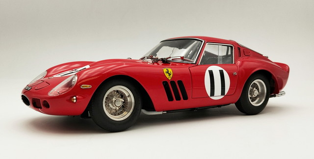 【貨物輸送無料】 CMC 1/18 フェラーリ 250 GTO 1962年光の都市1000粁 モンレリ #11 J.Surtees/M.Parkes RHD 遣っ付ける品ダイキャストミニカー M249