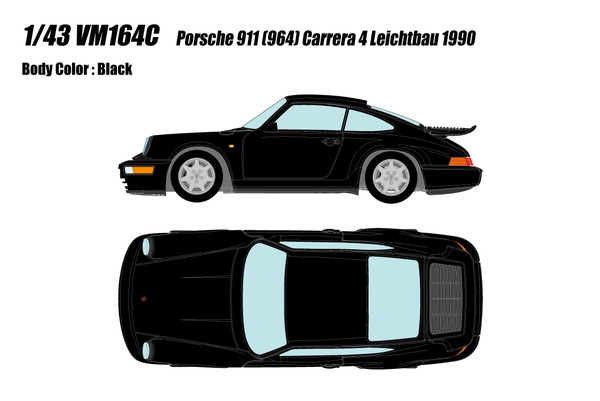 VISION 1/43 ポルシェ 911(964) カレラ4 ライトウェイト 1990 ブラック 完成品ミニカー VM164C 19,950円